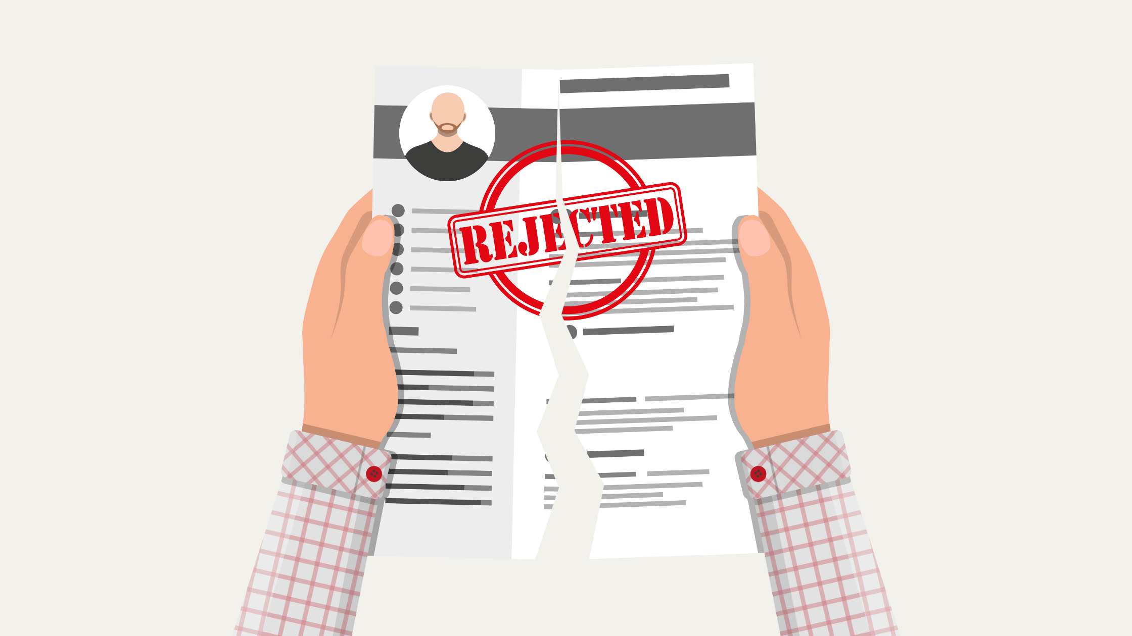 cover photo about common reasons of job rejections