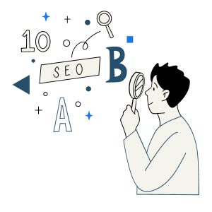 icon for keyword research for website traffic client 