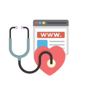 icon for website health check with website traffic client 