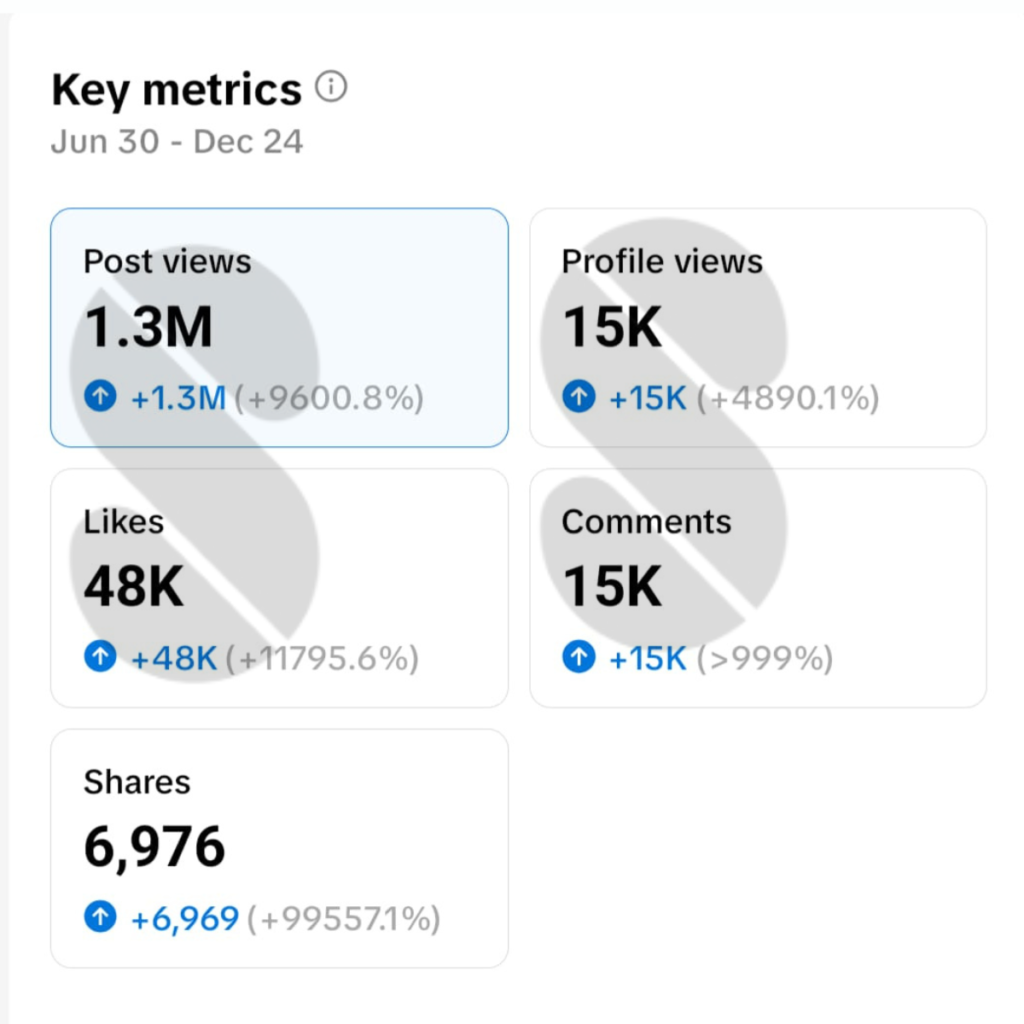 sohrab vazir tiktok growth statistics