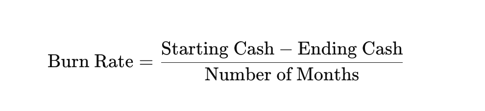 Burn rate financial metric business plan