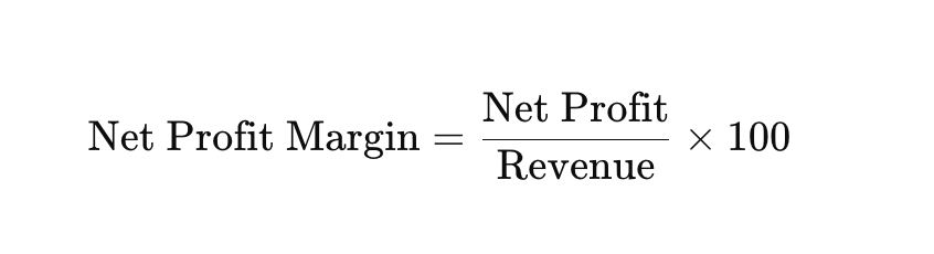 net profit margin financial metric business plan