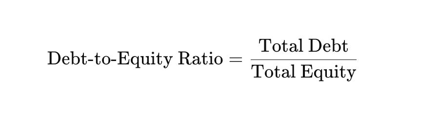 debt to equity ratio metric 