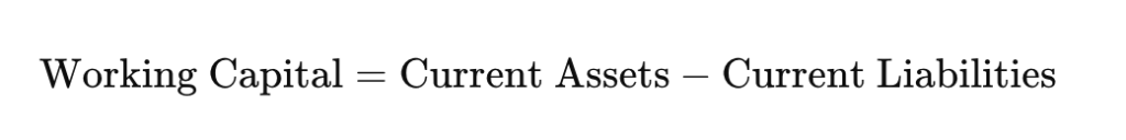 working capital financial metric