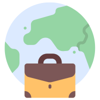weak passport limited global business mobility icon